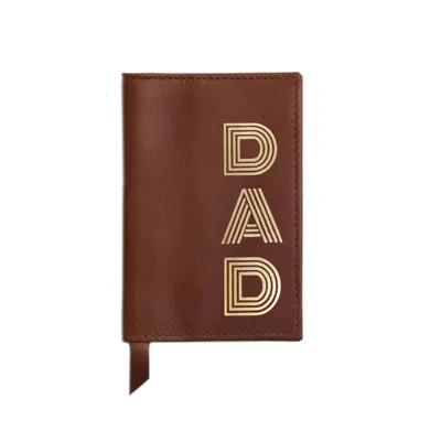 VIDA VIDA CLASSIC DARK BROWN LEATHER PASSPORT COVER- FOR DADS