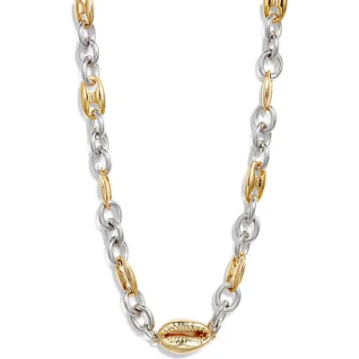 VIDAKUSH VIDAKUSH DUOTONE COWRY CHOKER NECKLACE