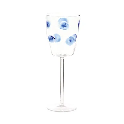 VIETRI DROP WHITE WINE GLASS