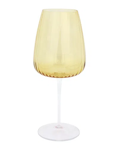 VIETRI VIETRI FRANCESCA AMBER WATER GLASS WITH $6 CREDIT
