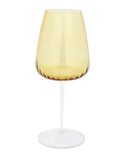 VIETRI VIETRI FRANCESCA AMBER WINE GLASS WITH $6 CREDIT