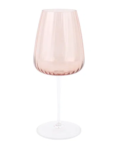 VIETRI VIETRI FRANCESCA BLUSH WATER GLASS WITH $6 CREDIT