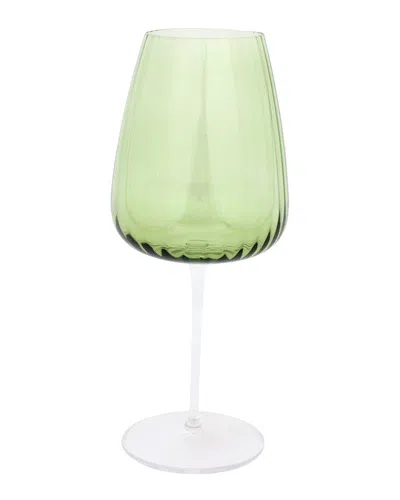 VIETRI VIETRI FRANCESCA GREEN WATER GLASS WITH $6 CREDIT