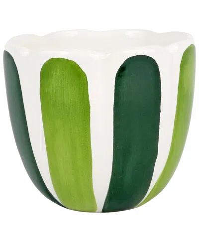 VIETRI VIVA BY VIETRI VIVA GARDEN GREEN TULIP SMALL CACHEPOT WITH $6 CREDIT