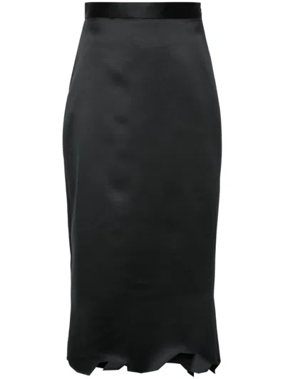 VIKTOR & ROLF ASYMMETRIC-HEM MIDI SKIRT