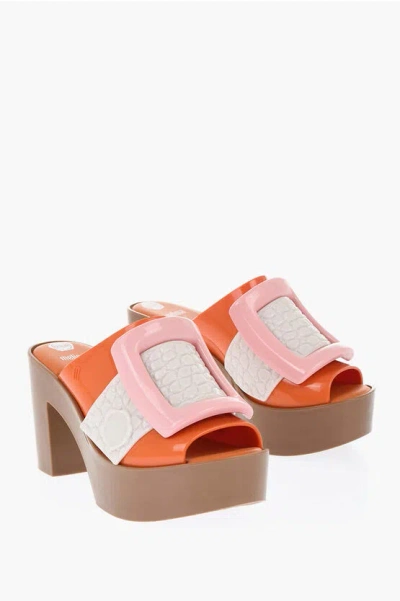 VIKTOR & ROLF MELISSA Rubber BUCKLE UP Mules with Maxi Buckle 10cm