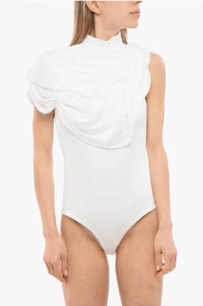 VIKTOR & ROLF Turtleneck Draped Bodysuit