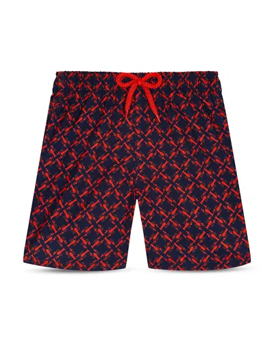 VILEBREQUIN JIHIN PRINTED 4 SWIM TRUNKS - LITTLE KID, BIG KID