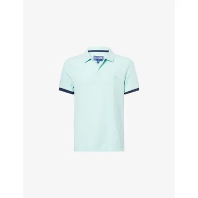 VILEBREQUIN MENS PACIFIC PALATIN SHORT-SLEEVED COTTON-PIQUÉ POLO SHIRT