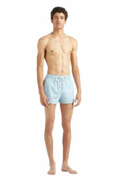 VILEBREQUIN MICRO RAYURES TAILORING WOOL SWIM SHORTS