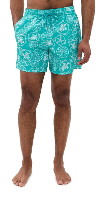 VILEBREQUIN MOOREA SWIM TRUNKS 5.5 VERT DISCO