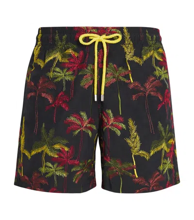 VILEBREQUIN VILEBREQUIN PALM EMBROIDERY MISTRAL SWIM SHORTS