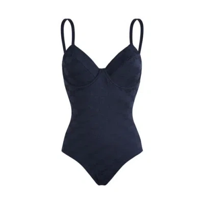 VILEBREQUIN TURTLES MONOGRAM UNDERWIRE ONE-PIECE SWIMSUIT