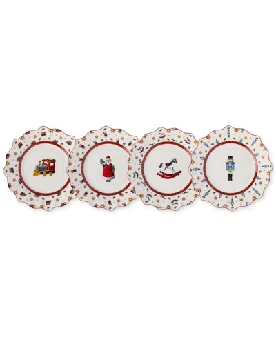 VILLEROY & BOCH 2025 TOY'S DELIGHT ANNIVERSARY PLATES, SET OF 4