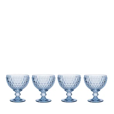 VILLEROY & BOCH BOSTON CHAMPAGNE/DESSERT BOWLS, SET OF 4