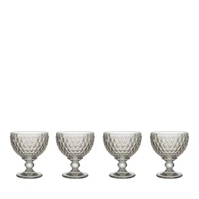 VILLEROY & BOCH BOSTON CHAMPAGNE/DESSERT BOWLS, SET OF 4