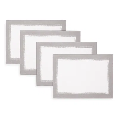 VILLEROY & BOCH METALLIC BRUSHSTROKE PLACEMATS, SET OF 4
