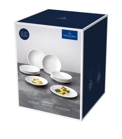 VILLEROY & BOCH NEWMOON 12-PIECE DINNER SET
