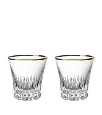 VILLEROY & BOCH SET OF 2 GRAND ROYAL GOLD TUMBLERS