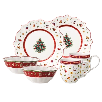 VILLEROY & BOCH VILLEROY & BOCH TOY'S DELIGHT BREAKFAST FOR 2, SET 6 PIECES