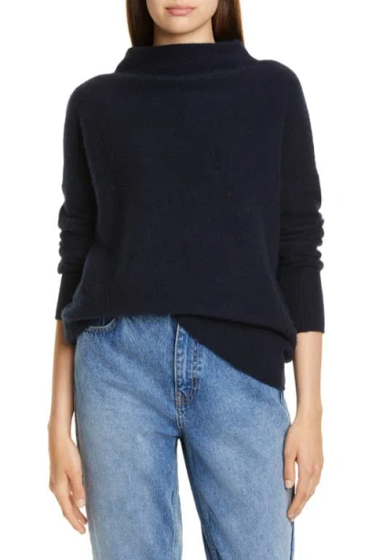 VINCE VINCE BOILED CASHMERE FUNNEL NECK PULLOVER