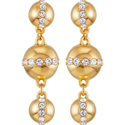 VINCE CAMUTO VINCE CAMUTO CRYSTAL CIRCLE DROP EARRINGS
