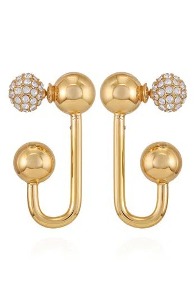 VINCE CAMUTO VINCE CAMUTO CRYSTAL FRONT/BACK EARRINGS