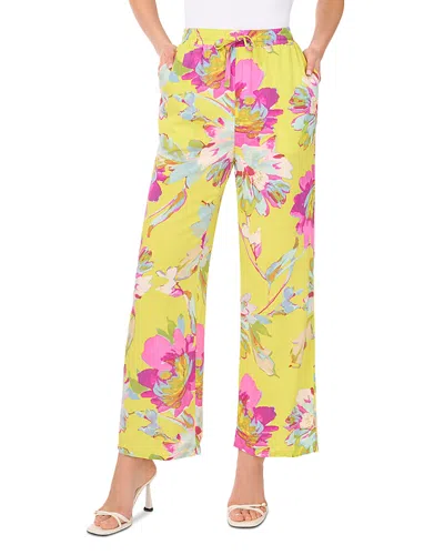 VINCE CAMUTO PRINTED WIDE LEG PANTS