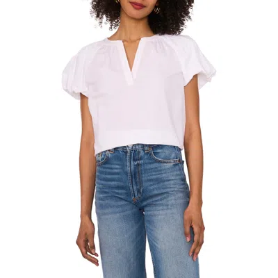 VINCE CAMUTO VINCE CAMUTO PUFF SLEEVE COTTON TOP