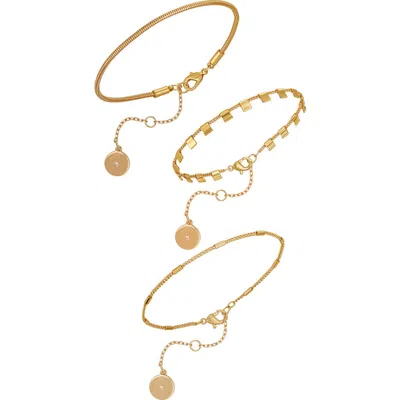 VINCE CAMUTO VINCE CAMUTO SET OF 3 CHAIN BRACELETS