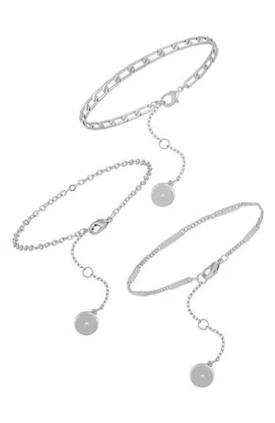 VINCE CAMUTO VINCE CAMUTO SET OF 3 CHAIN BRACELETS