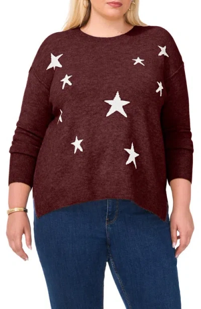 VINCE CAMUTO VINCE CAMUTO STAR CREWNECK SWEATER