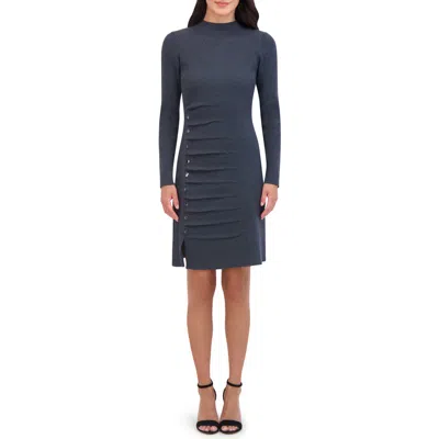 VINCE CAMUTO VINCE CAMUTO STUD ACCENT LONG SLEEVE DRESS