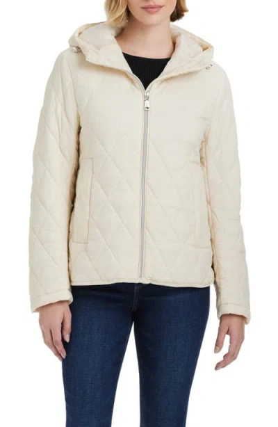 VINCE CAMUTO VINCE CAMUTO WATER RESISTANT HOODED QUILTED JACKET