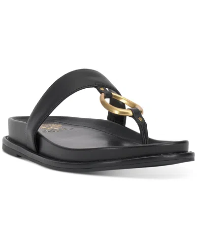 VINCE CAMUTO WOMEN'S GENRI THONG LOOP FOOTBED SANDALS