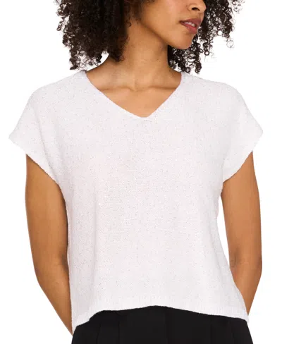 VINCE CAMUTO WOMEN'S SHINE V-NECK CAP-SLEEVE SWEATER