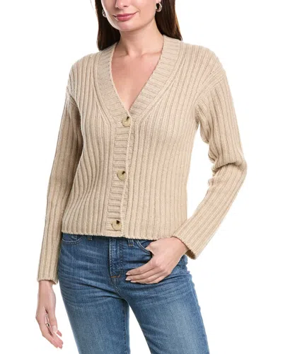 VINCE VINCE CHUNKY RIB WOOL & CASHMERE-BLEND CARDIGAN