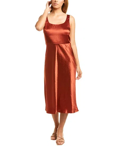 VINCE VINCE FITTED SATIN SLIP DRESS