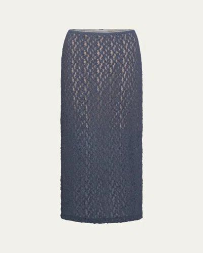 VINCE FLORAL SMOCKED MIDI SKIRT