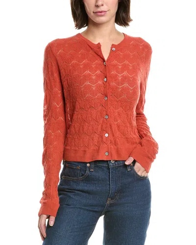 VINCE LACE STITCH CARDIGAN
