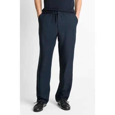 VINCE VINCE LOUIE FLAT FRONT STRETCH VISCOSE & LINEN PANTS