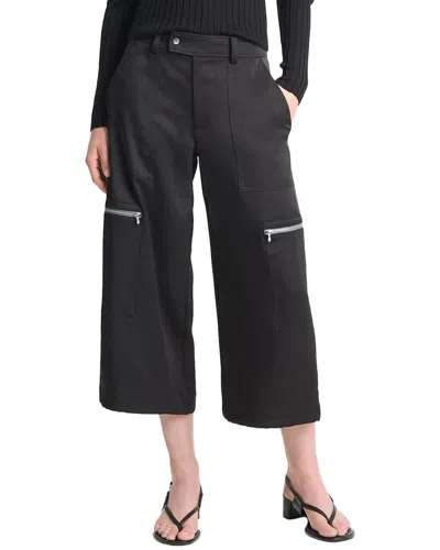 VINCE VINCE LOW-RISE SATIN PARACHUTE CROP PANT