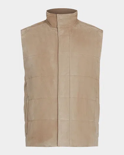 VINCE MEN'S SUEDE VEST