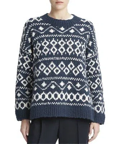 VINCE VINCE NORDIC FAIR ISLE WOOL-BLEND SWEATER WOMEN'S