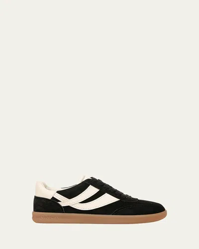 VINCE OASIS BICOLOR LEATHER RETRO SNEAKERS