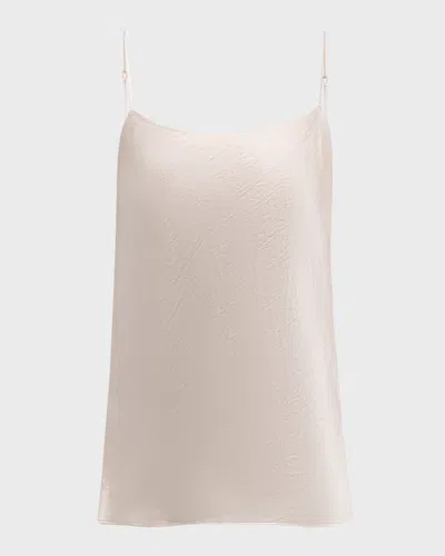 VINCE SATIN SCOOP-NECK CAMI