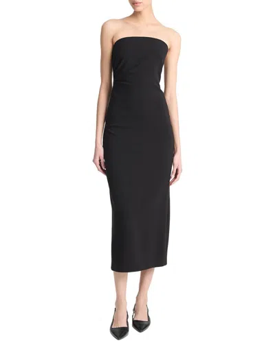 VINCE VINCE STRAPLESS DRAPED DRESS