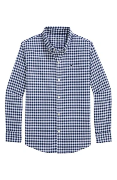 VINEYARD VINES VINEYARD VINES KIDS' MAINSAIL CHECK FEATHERWEIGHT PERFORMANCE BUTTON-DOWN SHIRT