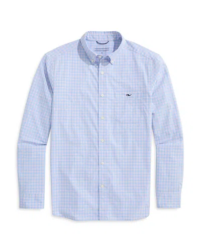 VINEYARD VINES TOPSAIL GINGHAM FEATHERWEIGHT PERFORMANCE SHIRT