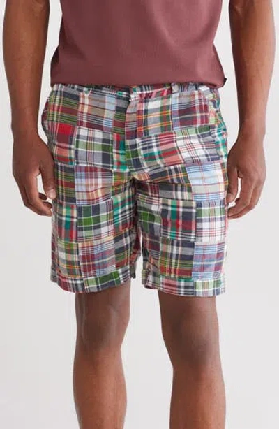 VINTAGE 1946 VINTAGE 1946 ACID WASH PATCHWORK MADRAS PLAID SHORTS